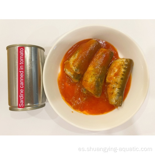 Sardinas enlatadas en salsa de tomate 125 g de latas de pescado